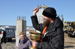 Освящение строительства нового здания Дома ребенка