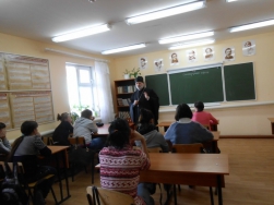 Священник провел беседу с учащимися о нравственности