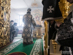 Епископ Роман совершил первую в Великом посту Литургию Преждеосвященных Даров