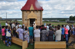 В селе Усть-Миль освящена часовня в честь иконы Божией Матери «Троеручица»