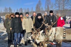 День оленевода в Иенгре посетила делегация священников, сотрудников ОВЦС и музыкантов группы "ИХТИС"