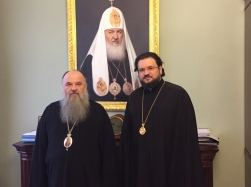 Епископ Роман посетил Управление делами Московской Патриархии