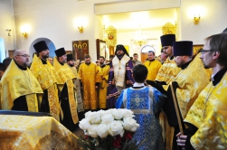 Соборное богослужение архиепископа Романа с клириками южных благочиний
