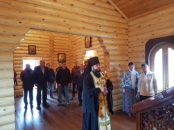 Часовню преподобного Сергия на ГОК "Инаглинский" посетили высокие гости	