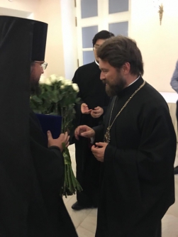 Архиепископ Роман поздравил митрополита Волоколамского Илариона с юбилеем 