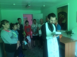 Крещение в Реабилитационном наркологическом центре в Кангалассах