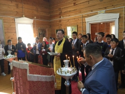 Священник принял участие в праздновании 110-летия со дня рождения Д. К. Сивцева - Суоруна Омоллоона
