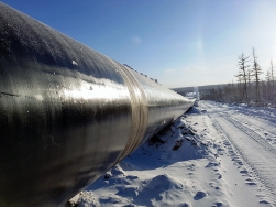 Молебен на месте строительства газопровода «Сила Сибири»