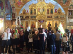 Открытый урок по Основам православной культуры прошел в центральном храме Алданского благочиния
