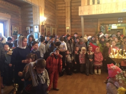 В храме в поселке Жатай подвели итоги детского конкурса "Рождество Христово"